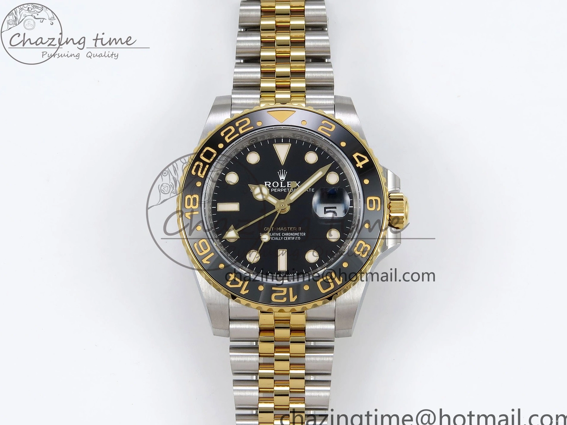 MiroTime 0309 SportInspired GMT-Master II 126713 GRNR ARF 1:1 Best Edition Black Dial on YG SS Jubilee Bracelet VR3285 CHS 1663